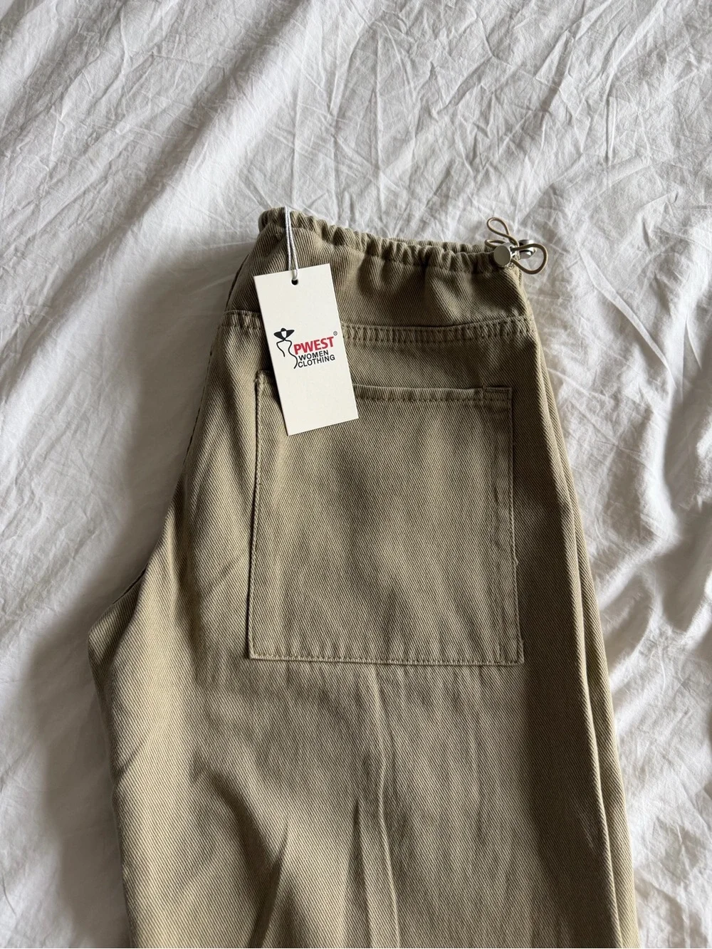 Low Rise Jeans Beige/Tan - Picture 3 of 5